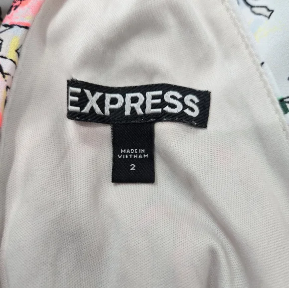 Express Floral Halter Dress - Multicolor - Picture 7 of 7